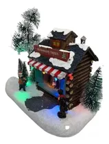 Comprar Vila Natalina Cenario De Natal Com Luz Loja De Árvores