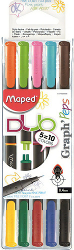 Maped 8013 Microfibras Graph Peps Dúo X5