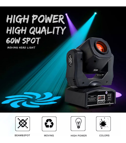 Cabezal Móvil ( Led 60w - 8 Colores )