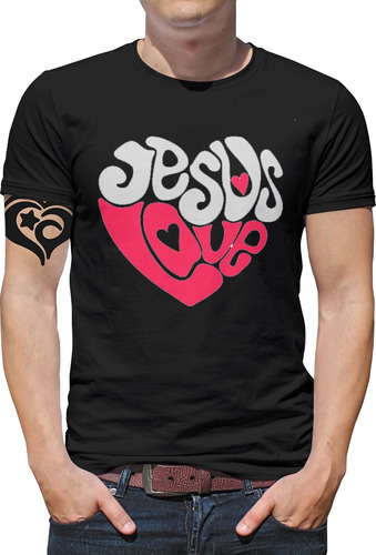 Camiseta Jesus Plus Size Gospel Criativa Masculina Roupa Lv