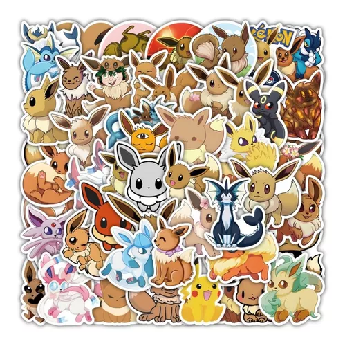 Stickers De Pokemon Pegatinas Kawaii 50 Unidades