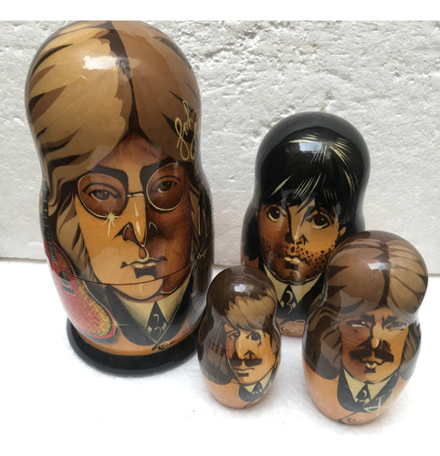 Matryoshka Rusas The Beatles, Original 4 Piezas