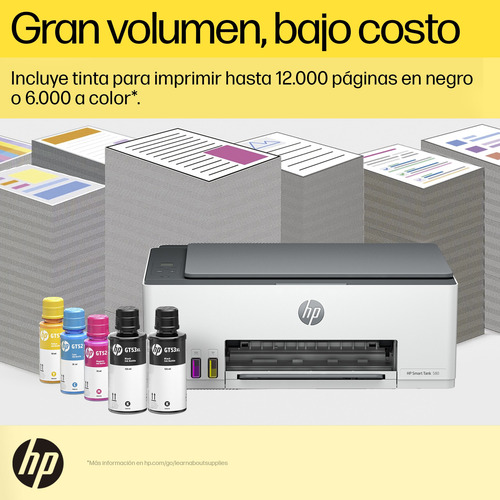Impresora Multifunción Hp Smart Tank 580 Tinta Continua Wifi