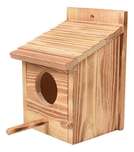 Casa De Madera Para Pájaros Azules Caja De Nido De Madera