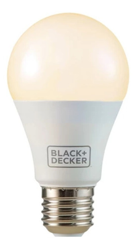 Lámpara Led Bulbo Black+decker 9w Luz Cálida 3000k Garantia