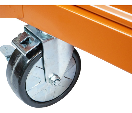 Beta C04-box-n carrinho para ferramentas fechado 6 gavetas cor laranja