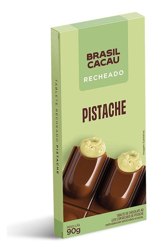 Tablete Chocolate Recheado Pistache - 90g