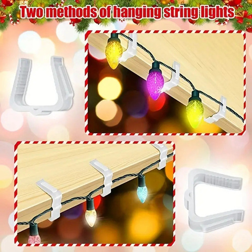 50 Ganchos Para Colgar Luces Navideñas, Tablas De Fascia De