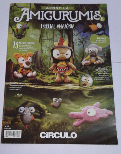 Revista/apostila Amigurumis Especial Amazônia Nº 15