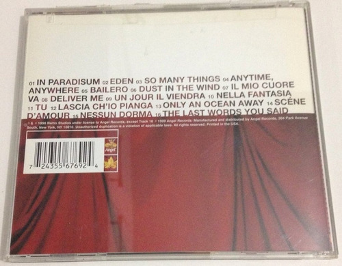 CD de Sarah Brightman - Edén