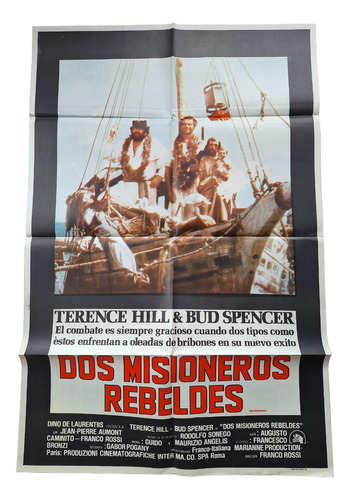 Poster Afiche Cine Dos Misioneros Rebeldes Trinity *