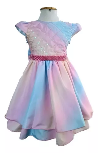 Vestido Infantil Princesa dos Unicórnios