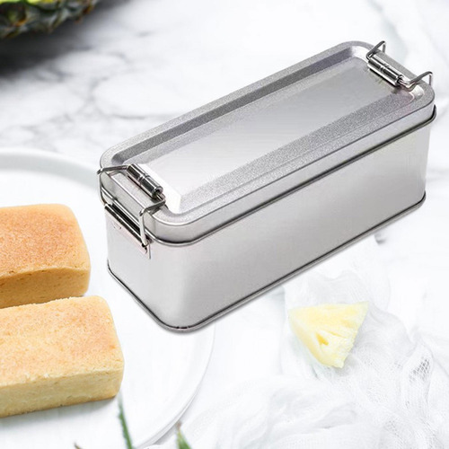 Caja De Lata De Metal Con Tapa, Caja De Plata