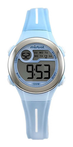 Imagen 1 de 1 de Reloj Mistral Digital Celeste