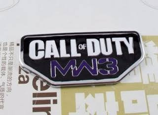  Emblema 3d Ceramica Call Of Duty White Purple 4cmx9cm