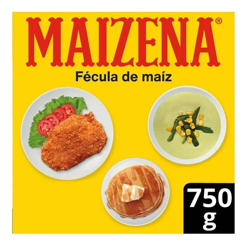 2 Pzas Fécula De Maíz Maizena Natural Regular 750 G
