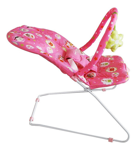 Imagen 3 de 4 de Silla mecedora para bebé Bebesit Safari rosa