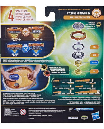 Beyblade Burst Quaddrive Cyclone Fury String Launcher Set -