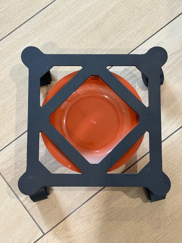 Base Para Maceta, Macetero Con Ruedas Anti Escurrimiento Negro