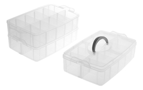 Caja De Almacenamiento De Plástico Ajustable De 30