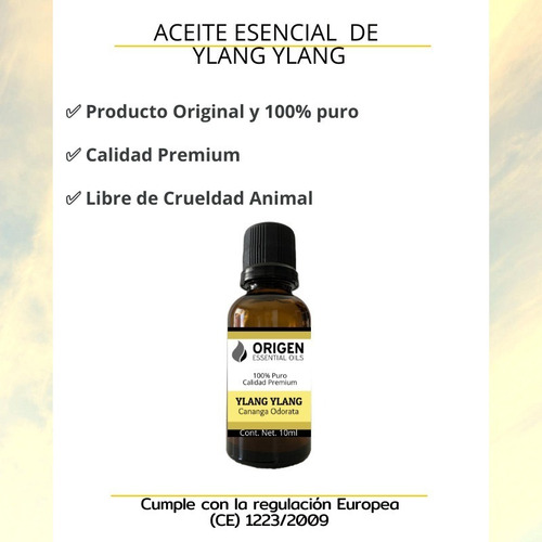 Aceite Esencial De Ylang Ylang 100% Puro Y Original 10ml