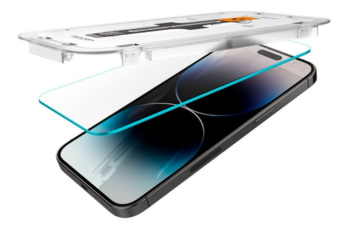 Vidrio Templado Spigen iPhone 14 Pro Max, Mica Premium 2unid