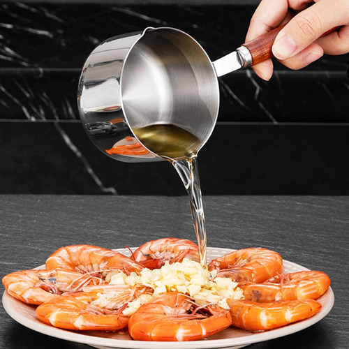 Mini Pote De Sopa De Aço Inoxidável Com Alça De 250ml