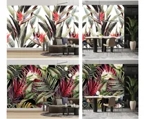Comprar Vinilos Murales Empapelados Tropical Hojas Grandes Adb Color