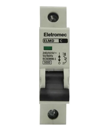 Disjuntor Eletromec 50a Monopolar Tipo C 127/220v