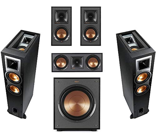 Klipsch Referencia R-26fa 5.1 Home Theater Pack, Chapa De Po