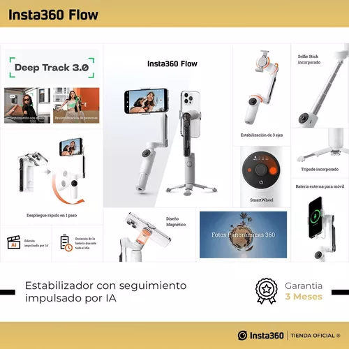 Estabilizador para smartphone Flow de Insta360 - Apple (ES)