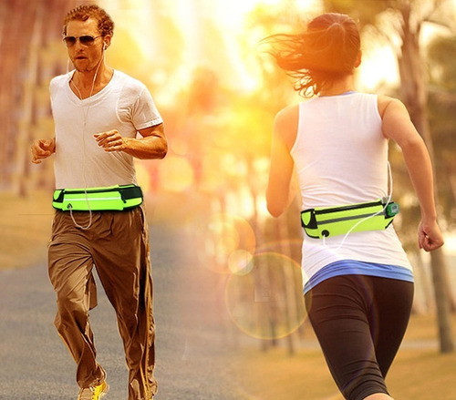 Imagen 6 de 7 de Riñonera Deportiva Impermeable Con Cinta Reflectiva Wishop