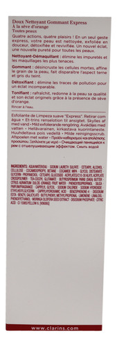 Limpiador Clarins One Step, Exfoliante Suave, 130 Ml