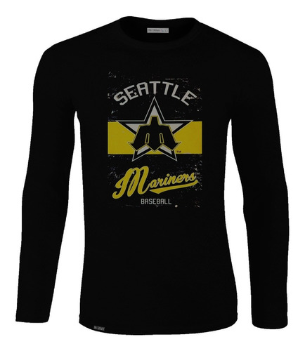 Camiseta Manga Larga Seattle Mariners Baseball Beisbol Lbo