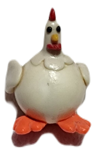 Souvenirs Gallina X10 En Porcelana Fria
