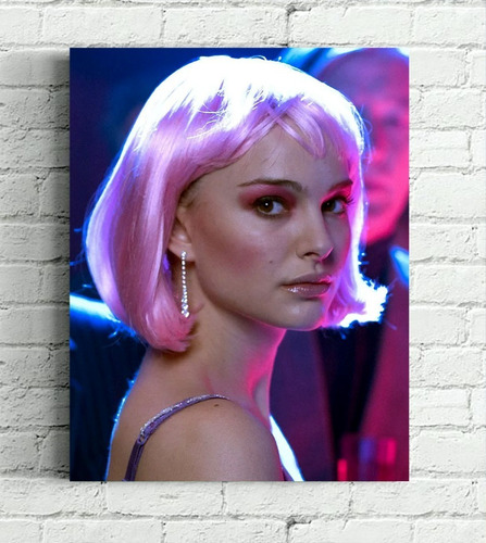 Quadro Closer Natalie Portman Em Tela De Pintura