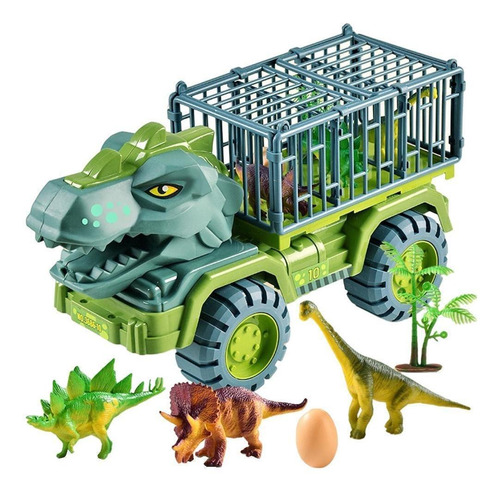 Juguete Camion Tiranosaurio Rex Transporte De Dinosaurios