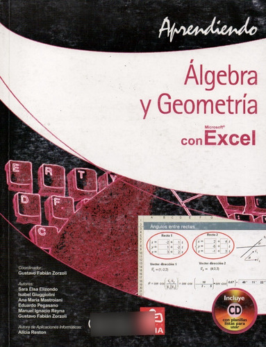 Libro Álgebra Y Geometría Con Excel 