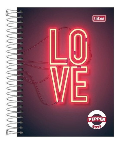 Agenda Espiral 2021 Pepper Feminina Tilibra