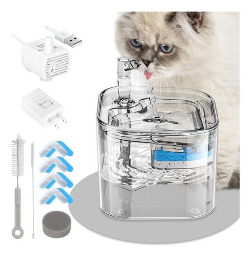 Bebedero Dispensador Auto Fuente Para Perro Y Gato De 2.2l