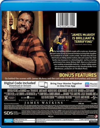 Speak No Evil Blu-ray + Digital Code