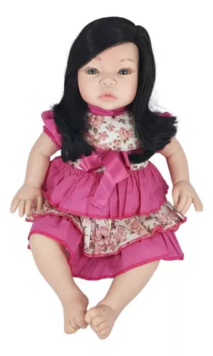 Boneca Reborn Baby Kiss Estilo Bebê Reborn Realista SID-NYL