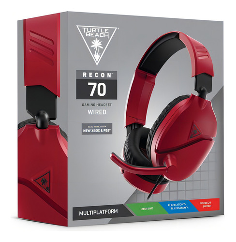 Fones de ouvido Turtle Beach Recon 70 Tbs-3655-01 Alto-falantes de 40 mm