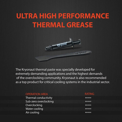 Pasta Térmica Thermal Grizzly Kryonaut 12.5 W 1 Gr Extrema
