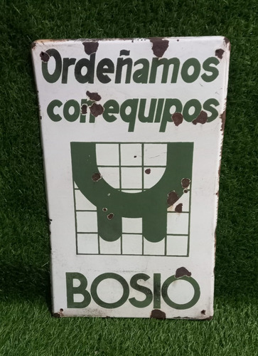 Antiguo Cartel Enlozado Ordeñadoras Bosio