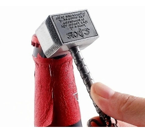 Llavero Destapador Martillo De Thor Mjolnir Marvel Advengers