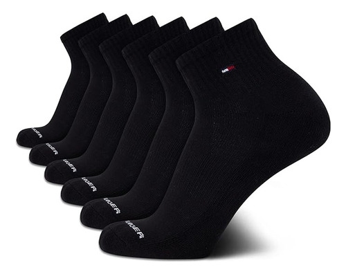 Calcetines Tommy Hilfiger Tobillo 6 Pares Hombre Negro Liso Unitalla