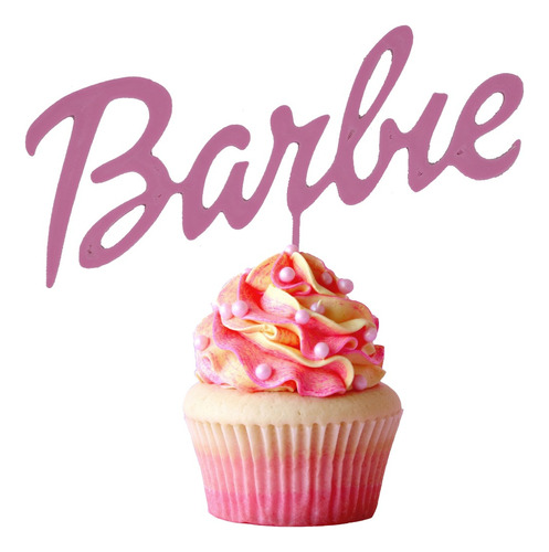 Topper Figura Barbie Ken Cupcake Torta Adorno Pack X 5 Nf