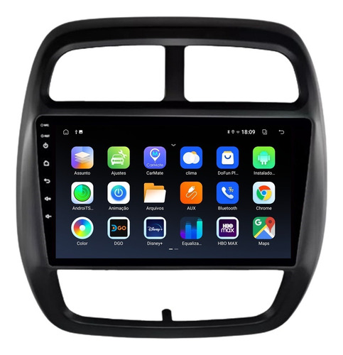 Multimidia Duster Kwid 2017-2024 9p Android 14 Carplay 64gb