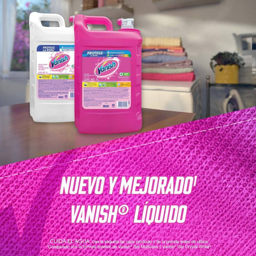 Vanish Líquido Quitamanchas Gel Para Ropa De Color 9 Litros